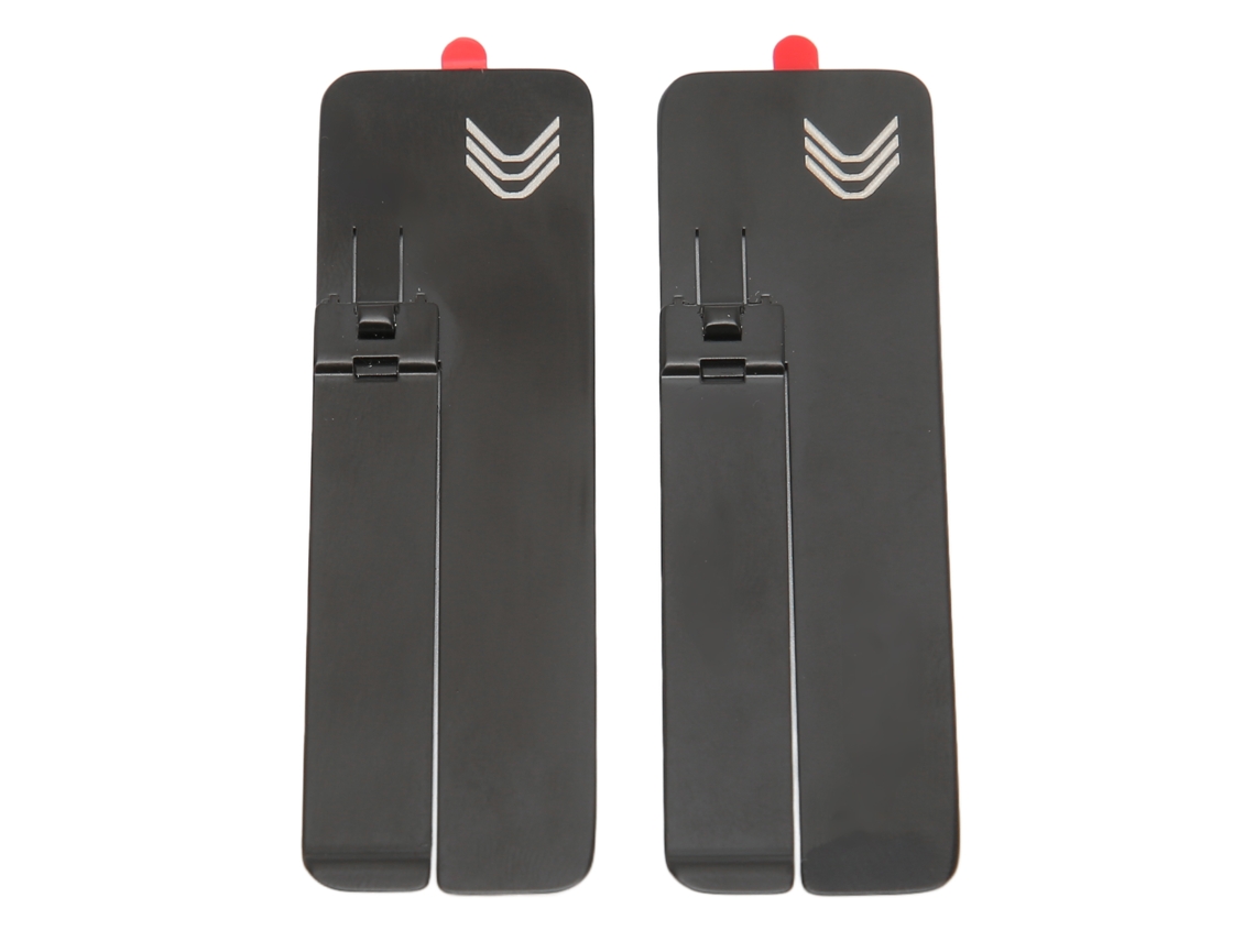 2 Piezas Soporte Universal Ajustable Plegable Portátil De Metal Para Teléfonos Móviles Negro