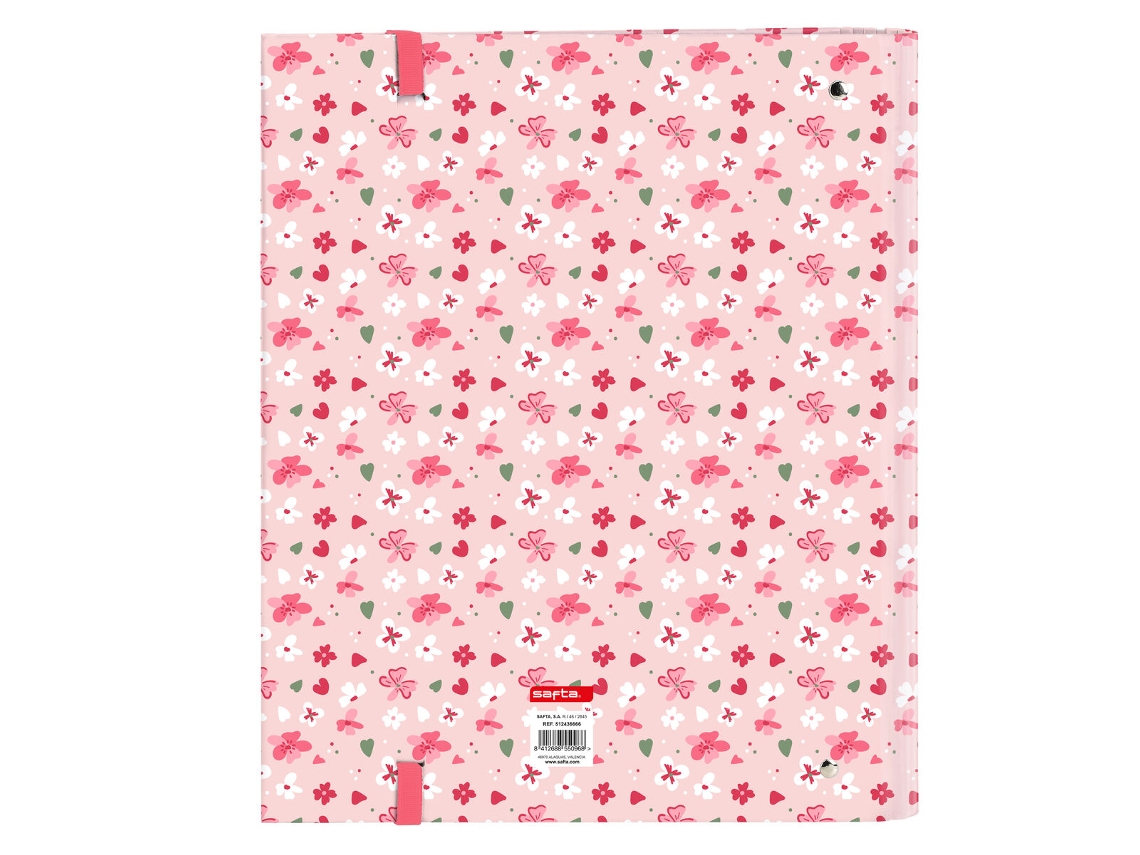 Carpeta de anillas VICKY MARTÍN BERROCAL In bloom Rosa 27 x 32 x 3.5 cm