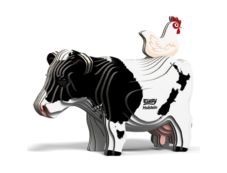 Puzzle EUGY Holstein 3D 23 peças Animais