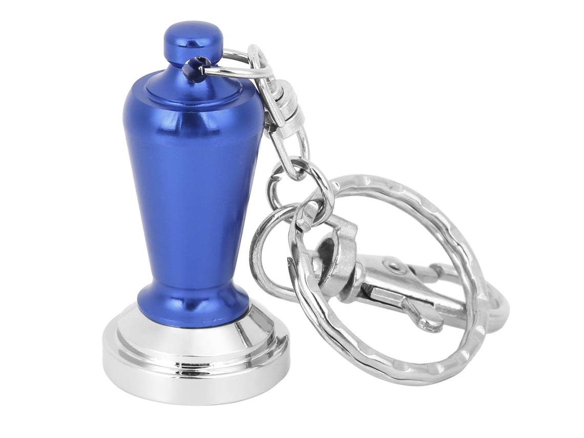 Mini llavero potenciador de café, accesorio para café, regalo de colección azul oscuro