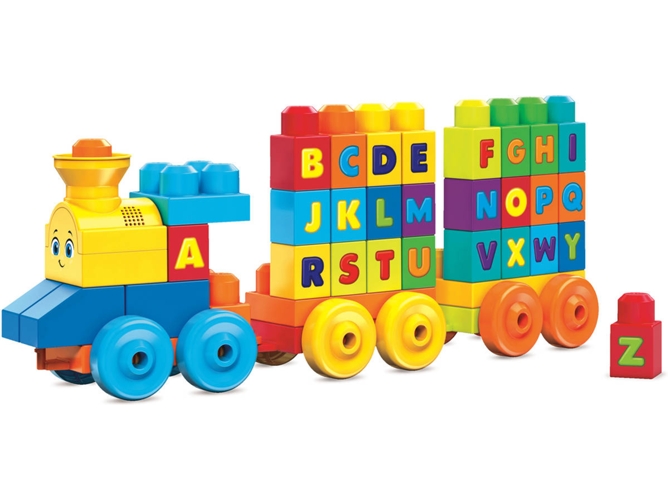 Bloques De Mattel fwk22 mega bloks tren musical abc juguete para bebé +1