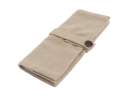 Bolsa De Armazenamento Para Pulseira De Smartwatch Em Lona Bege.