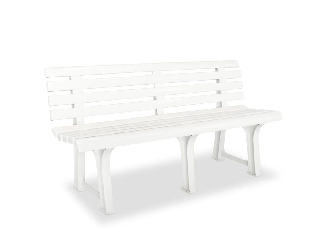 Banco Jardin VIDAXL White (145,5 cm)