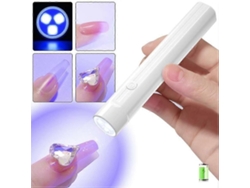 Meixia* Lámpara portátil para decoración de uñas con diseño compacto y almacenamiento de energía, con punta de lámpara UV y elemento calefactor integrado. GOKOCO
