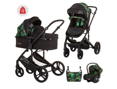 Carrito de Bebé Trío convertible AMORE hasta 22 kg jungle CHIPOLINO