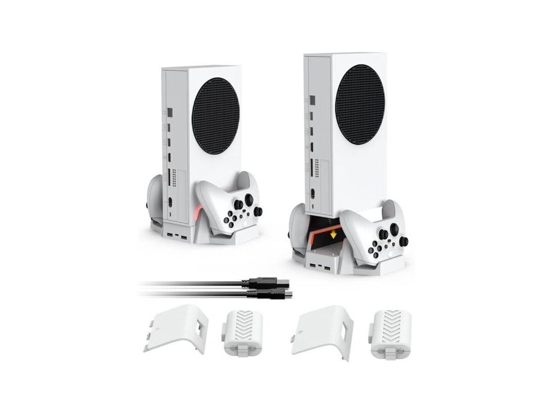 Soporte De Refrigeración Para Xbox Series S, Soporte Vertical De Refrigeración Y Carga, Estación De Refrigeración, Puertos Usb Para Mandos Duales, 2 B