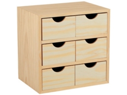 Mini-bloque 6 Cajones De Madera 28x28x20cm Bloc-3x2 - Astigarraga