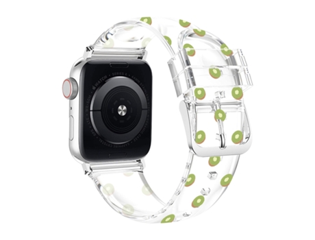 Correa Apple Watch 41mm / 40mm y 38mm Suave Transparente Motivo Kiwi AVIZAR