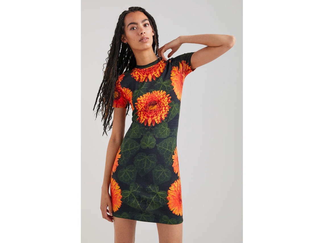 Vestido DESIGUAL Mujer (Multicolor - L)