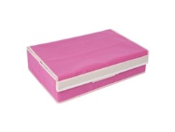 Organizador de cajones plegable para armario, ideal para ropa interior, sujetadores y calcetines (rosa)