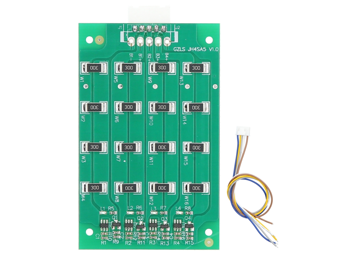 TRUYUETY Placa de Protección para Batería de Litio 1S 2S 3S 4S Universal 500mA con Equalizador y Luz Indicadora