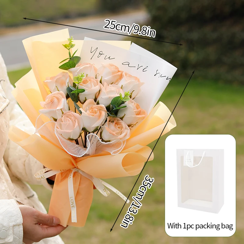Ramo De Jabones De Graduación, Ramo Artificial, Regalo De San Valentín
