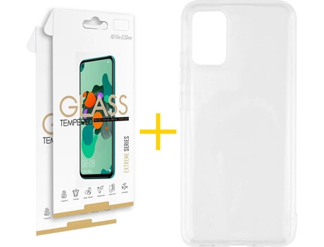 Kit Funda + Protector de Pantalla Samsung A02s SKYHE 3082 Transparente