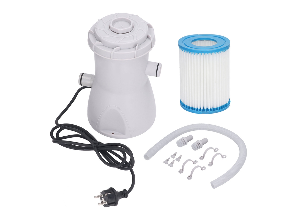 Bomba Filtro Piscina 30w 800gal Impermeable Bajo Ruido, Filtro Cartucho, Enchufe Eu 220-240v