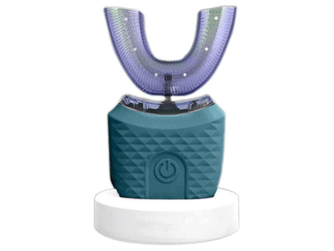 Escova De Dentes Elétrica Automática Em Formato De U Para Adultos, À Prova D'água, Com Cerdas De Silicone Macias E Suaves, Para Homens E Mulheres.