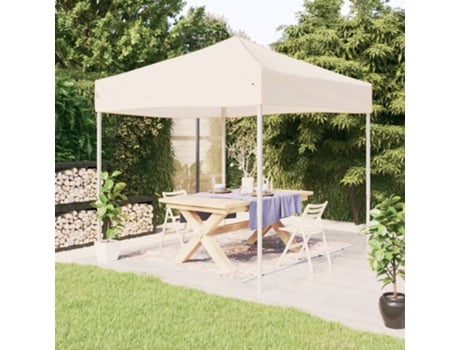 MAISON EXCLUSIVE Carpa para fiestas plegable color crema 3x3 m