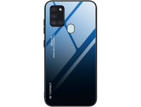 Protector de Pantalla Samsung Galaxy A21S LMOBILE Negro, Azul