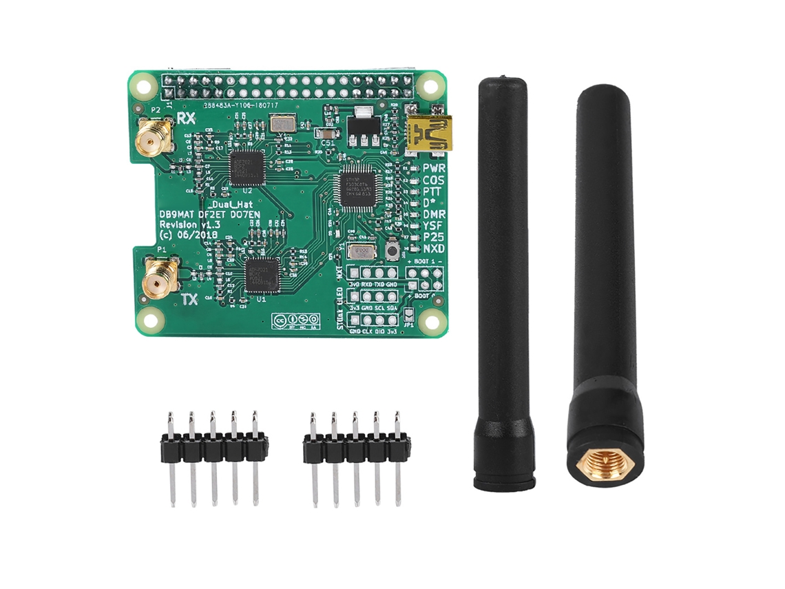 Módulo de punto de acceso dúplex MMDVM con antenas duales compatible con DMR/P 25/D Star