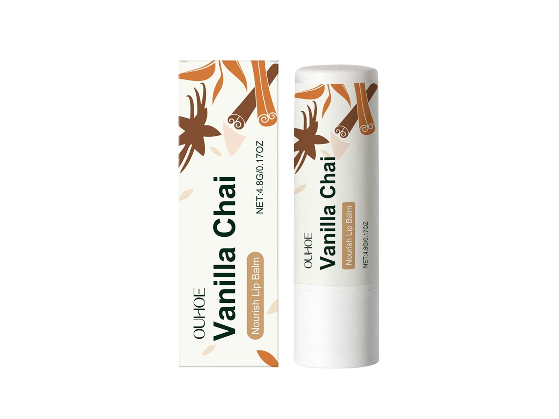 Bálsamo labial hidratante de té de vainilla para el cuidado estacional