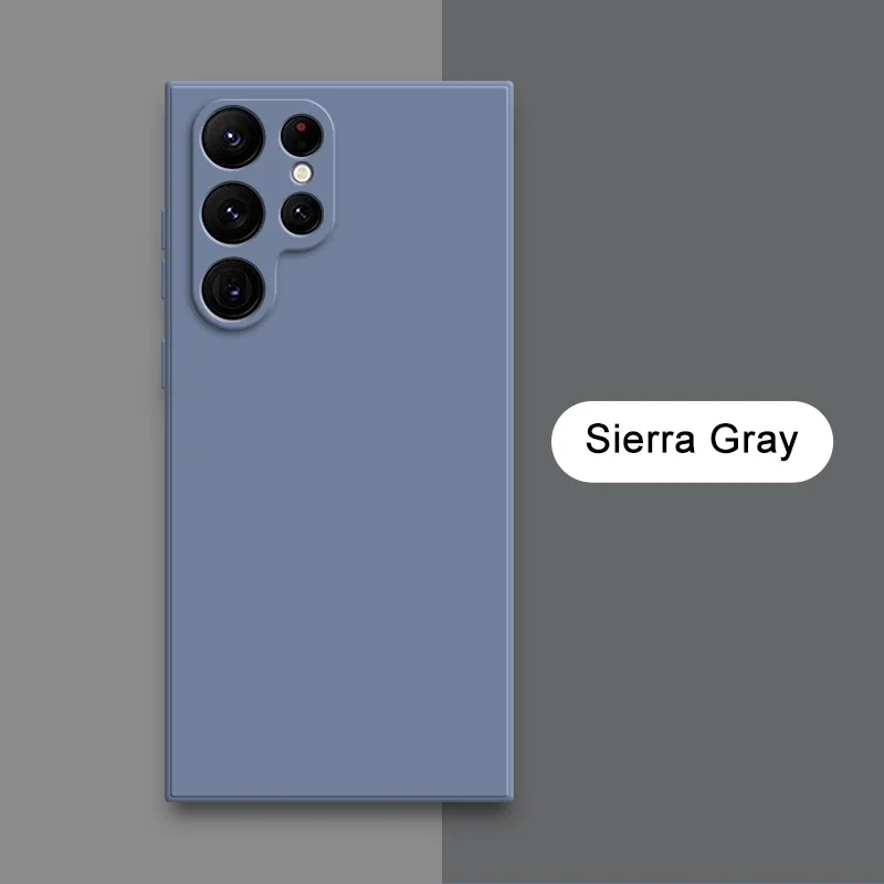 (samsung S24 Plus, Gris) Funda Protectora De Silicona Líquida Para Samsung, Funda De Tela Suave Para Teléfono