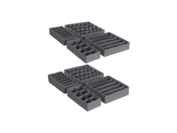Pack De 8 Organizadores De Cajones Para Ropa Interior Y Calcetines 32x32x10 Cm - Gris