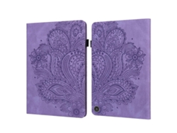 Funda de piel con estampado de pavo real y función de reposo/activación para Amazon Fire HD 8 2020 / HD 8 Plus 2020 Webake