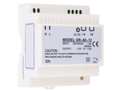 Fonte de alimentação monofásica Veloriskku-Dinrail, saída industrial 100-240 VCA DR6012