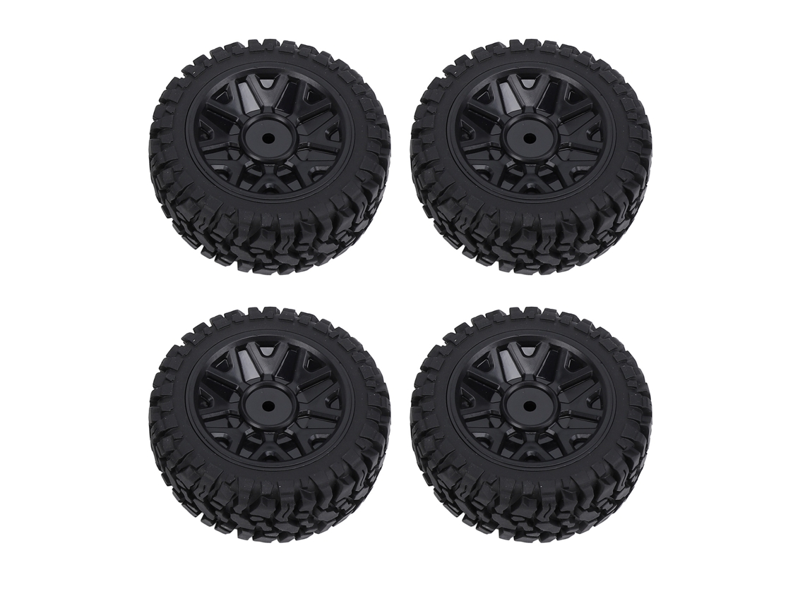 Neumáticos De Repuesto Para Las Ruedas Delanteras Y Traseras De Los Coches Rc Wltoys 144001, 144002, 124008, 124018 Y 124019, Fabricados En Caucho.
