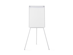 Caballete Trípode Basic - Superficie de acero lacado magnética, marco gris, 70 x 100cm BI-OFFICE