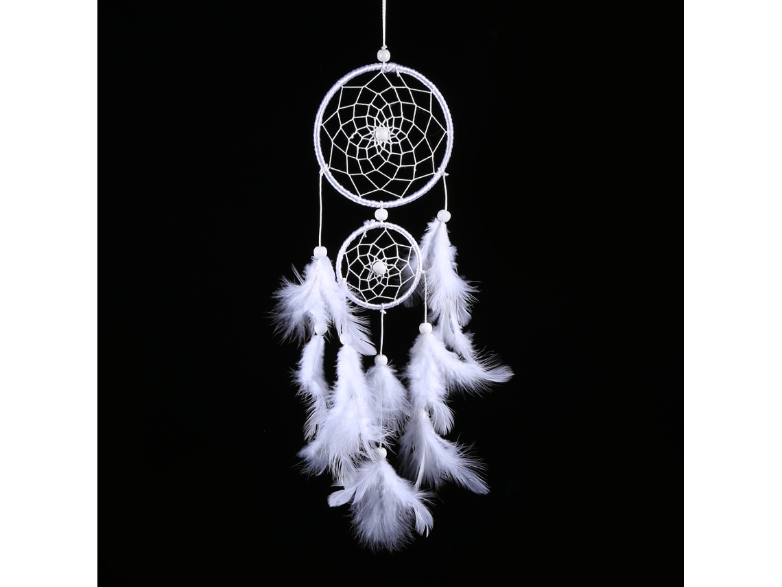 2026-cazador De Sueños Colgante Estilo Indio Con Perlas Y Plumas Decoración De Pared Para Hogar Ventana