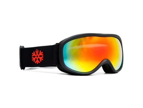 Gafas de esquí para niños / Gafas de snowboard negras - Cristal de espejo rojo IVOL