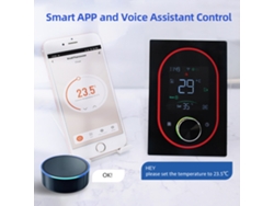 Termostato Inteligente Programable Wifi Con Pantalla Táctil Va Para Calentadores De Agua Eléctricos Y Aire Acondicionado A Gas.