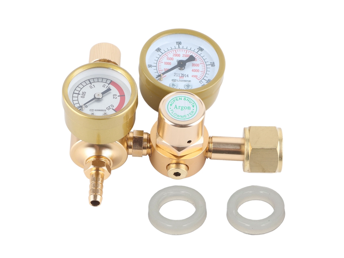Regulador De Gas Argón-co2 Para Soldadura Tig/mig Con Medición Precisa De 0 A 4500 Psi Cga580