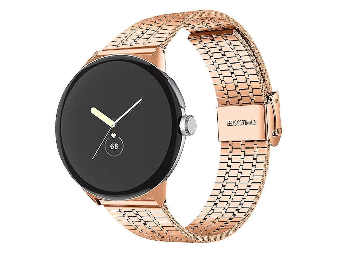 Brazalete de reloj de acero inoxidable con hebilla de siete cuentas Xdfind