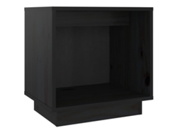 Mesitas de Noche LOVELY HOME Mesinha 2 Pcs 40X30X40 Cm Pinho Maciço Preto