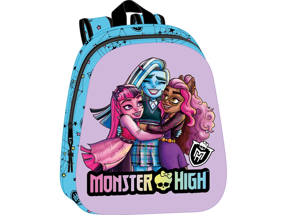 Mochila Escolar MONSTER HIGH Azul Lila 27 x 33 x 10 cm