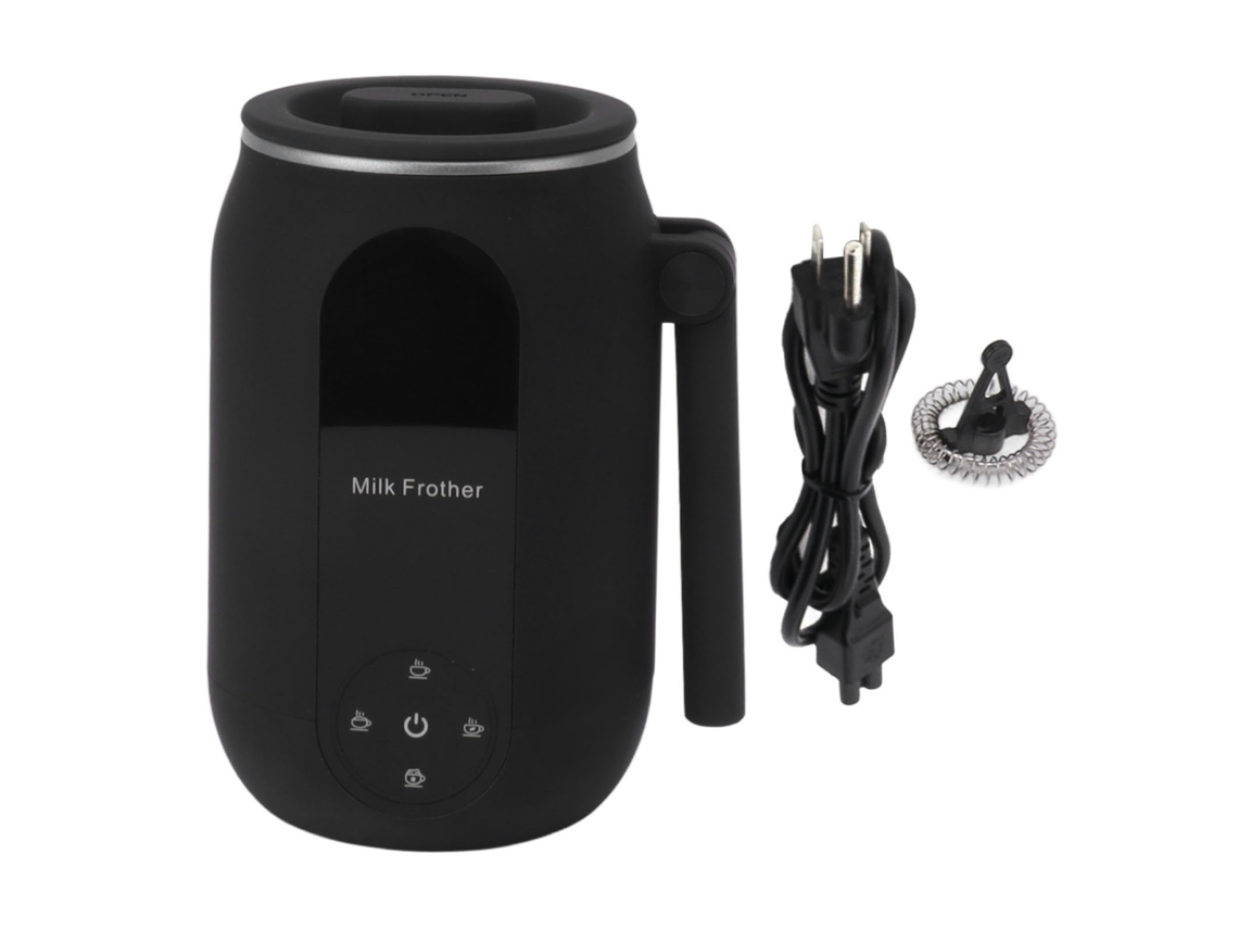 Espumador De Leche Eléctrico Automático Con Calentador De Agua Caliente Y Fría Para Capuchino Y Latte, Enchufe Estadounidense De 110 V.