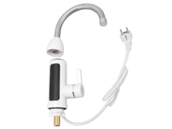 Ducha eléctrica instantánea sin tanque, grifo de cocina de acero inoxidable, 220 V, IPX4, UE
