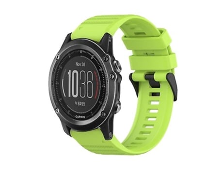 Correa Smartwatch Para Garmin Fenix 3 Zafiro 26Mm Verde Lima VENISYMLIS