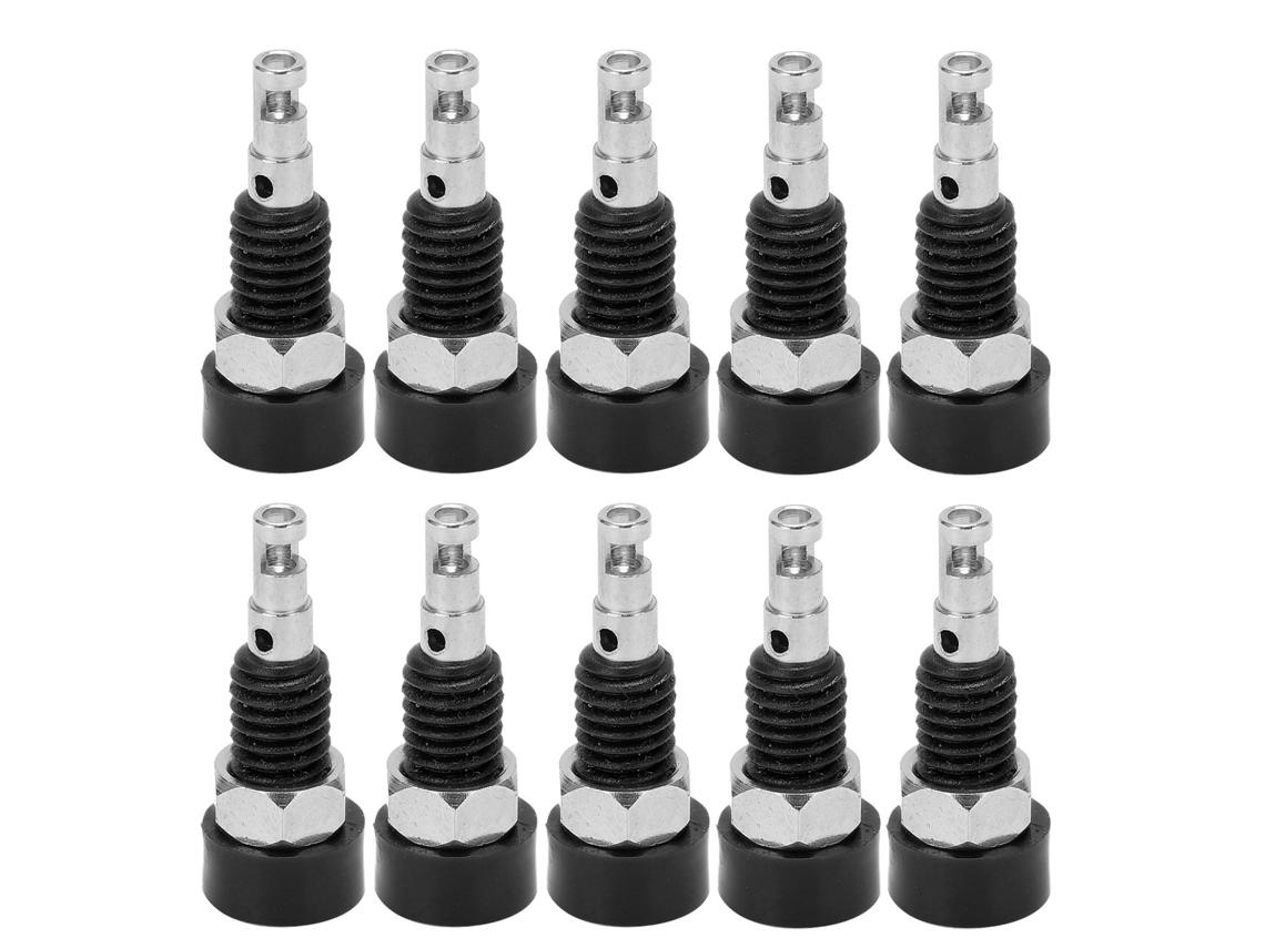 10pcs Conector Hembra Banana 2mm Jack Socket Panel Poste De Enlace Mini Para Instrumento Electrónico Negro