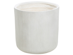Maceta de fibra de arcilla blanca crema ⌀ 45 cm Oreoi BELIANI