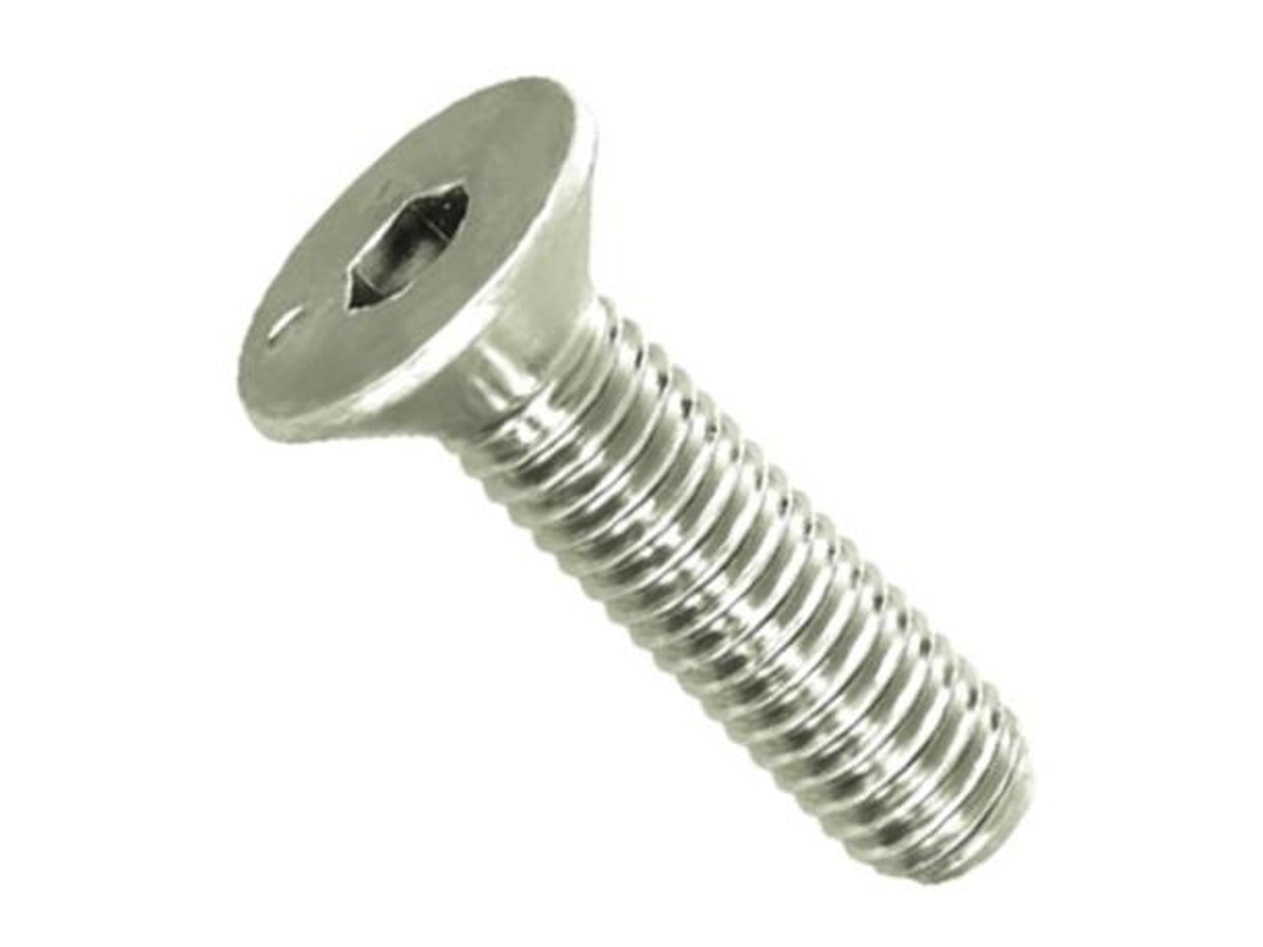 Tornillo rosca metal allen din 7991 acero inoxidable largo 25mm metrica m-4