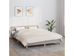 Manta Con Peso Tela Color Crema Claro 200x220 Cm 13 Kg