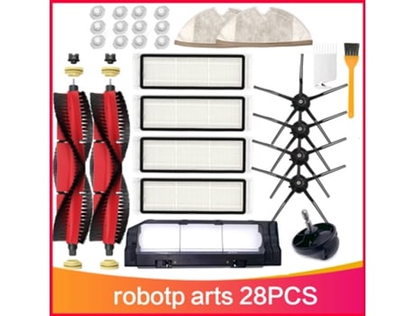 Cepillo de rodillo desmontable, filtro HEPA, paño de mopa de repuesto para aspiradoras Robot Xiaomi Roborock S5 S50 S51 S60 S65 E35 E25 T4 T6