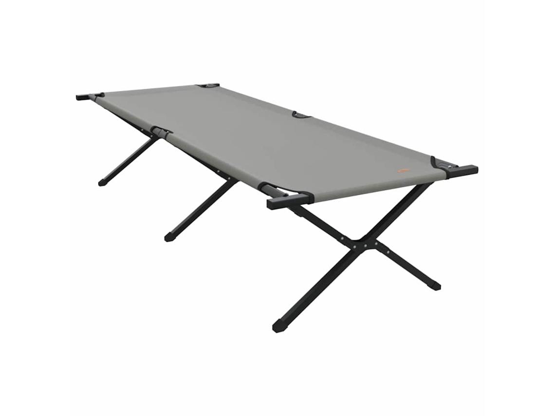 Maison Exclusive - Cama plegable de camping gris 210 x 80 x 46 cm, tela Oxford