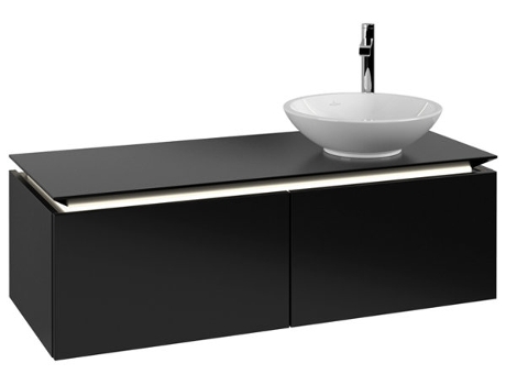 Villeroy &amp Boch Legato Vanity unit B581 1200x380x500mm lavabo a la derecha iluminación LED