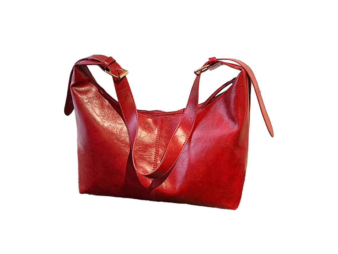 Bolso De Hombro Ajustable De Piel Sintética Estilo Retro Para Mujer, Ideal Para Uso Diario Y Con Gran Capacidad.