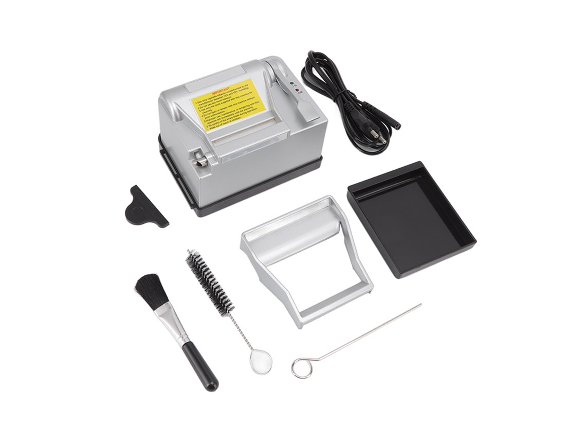 Máquina inyectora automática de cigarrillos plateada para uso doméstico, 110-240 V, UE