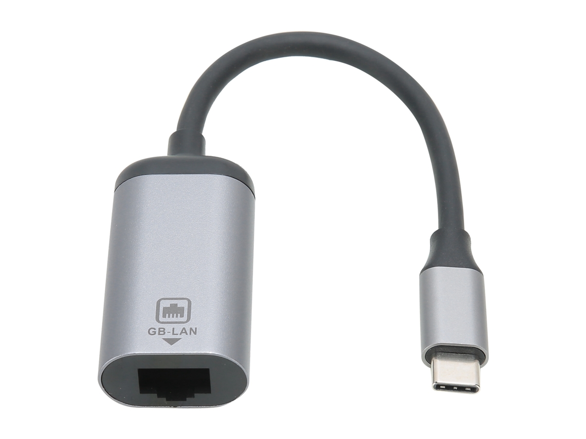 Adaptador De Puerto De Red Usb-c A Gigabit Rj45 Con Cable Corto Para Windows, Android Y Os X.
