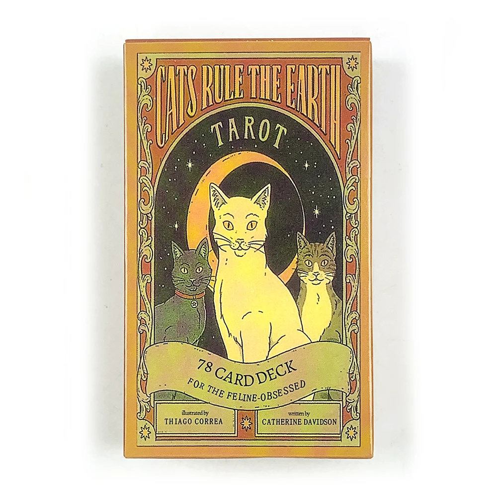Tarot Os Gatos Dominam A Terra (78 Cartas) - Versão Em Inglês (adivinhação)